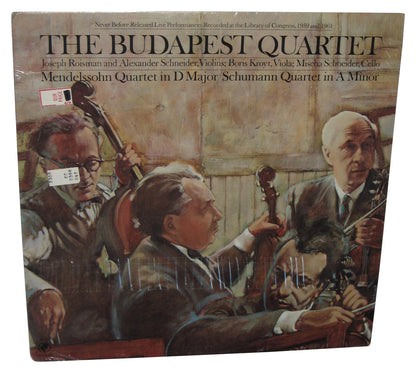 Budapest Quartet Vinyl Record - (Mendelssohn Quartet D Major Schumann Quartet In A Minor)