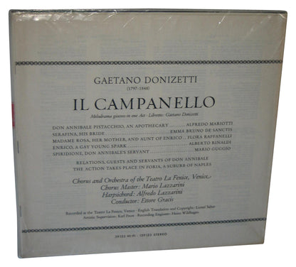 Gaetano Donizetti Vinyl Record - (Chorus And Orchestra of Teatro La Fenice Venice)