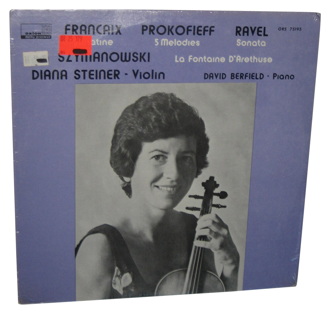 Diana Steiner Vinyl Record - (Works of Francaix Prokofieff Ravel Szymanowski with Berfield Piano)