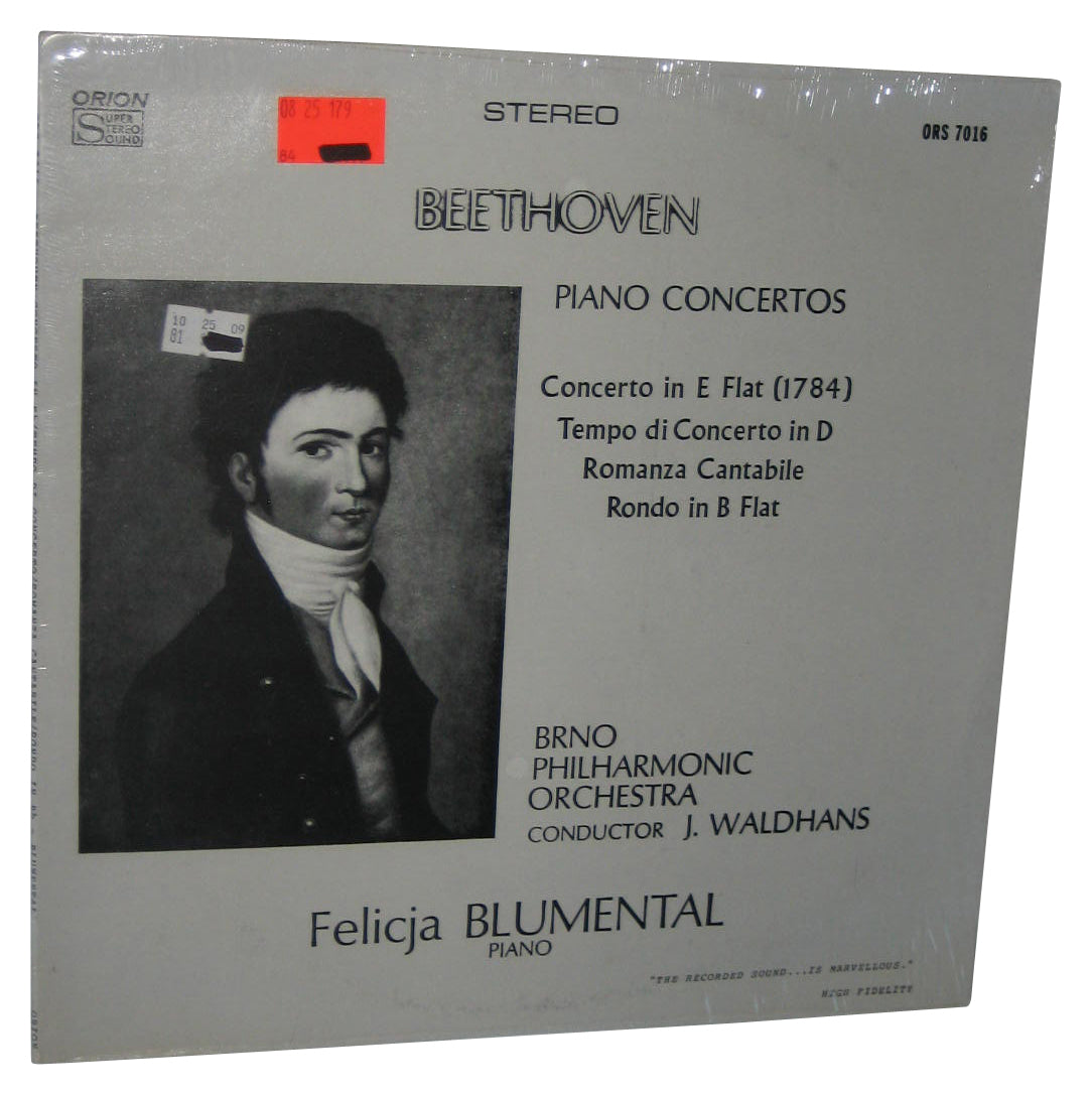 Beethoven Piano Concertos Felicja Blumental Piano Vinyl Record ORS 7016