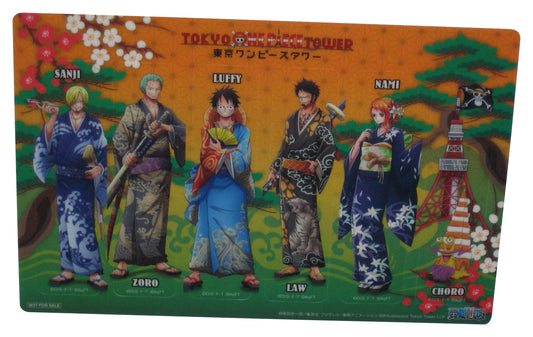 One Piece Amusequest Tokyo Tower Japan Promo Anime Sticker Sheet