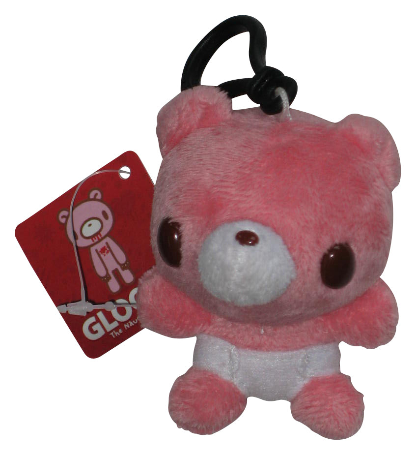 Gloomy Bear Play Imaginative Baby Diaper 3-Inch Pink Plush Doll w/ Backpack Clip
