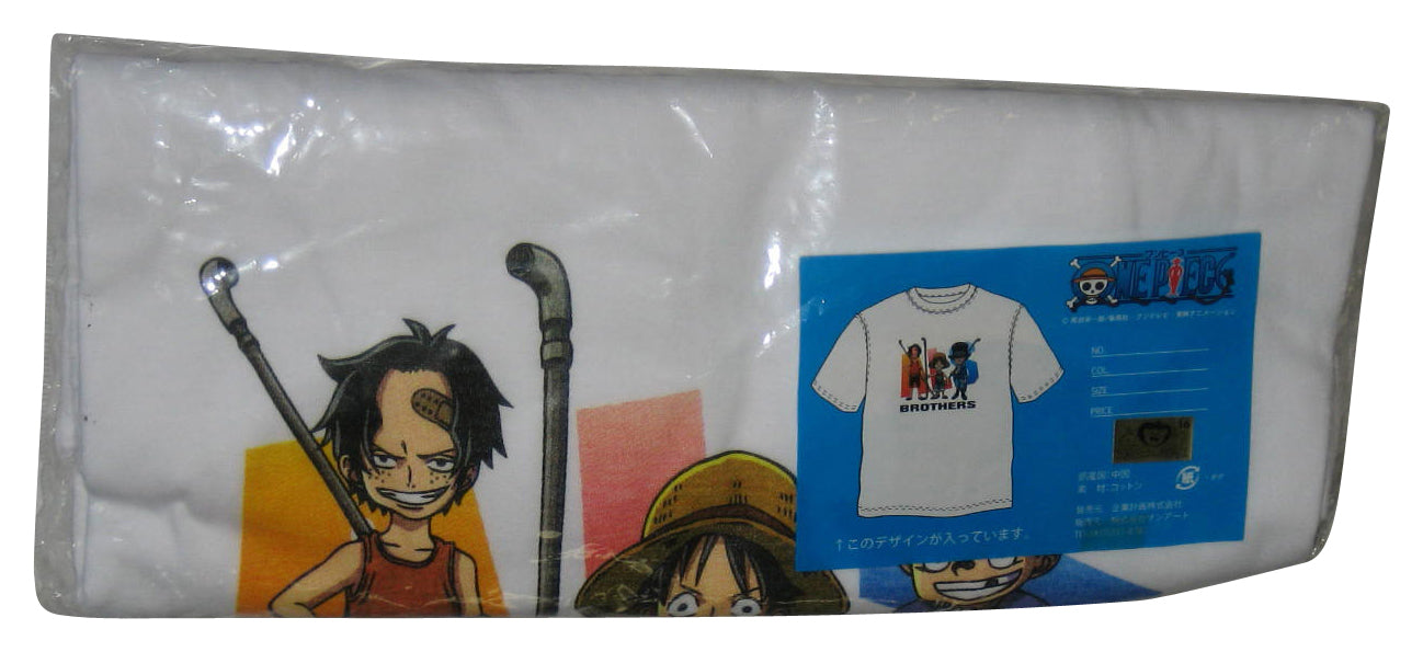 One Piece Brothers Luffy Ace Sabo Pason Works Japan White T-Shirt