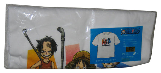 One Piece Brothers Luffy Ace Sabo Pason Works Japan White T-Shirt