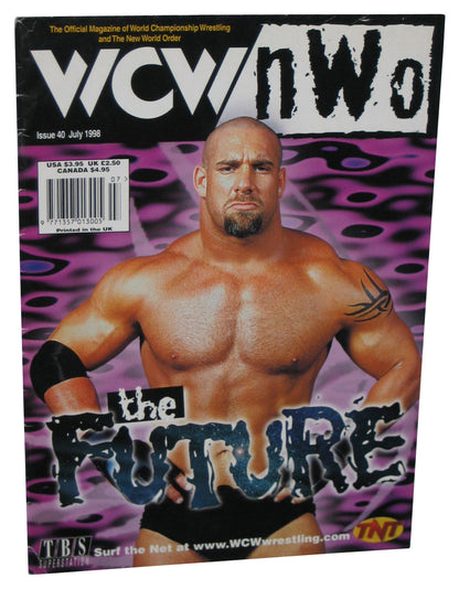 WCW NWO Wrestling Goldberg Cover (1998) Official Magazine Book Issue #40