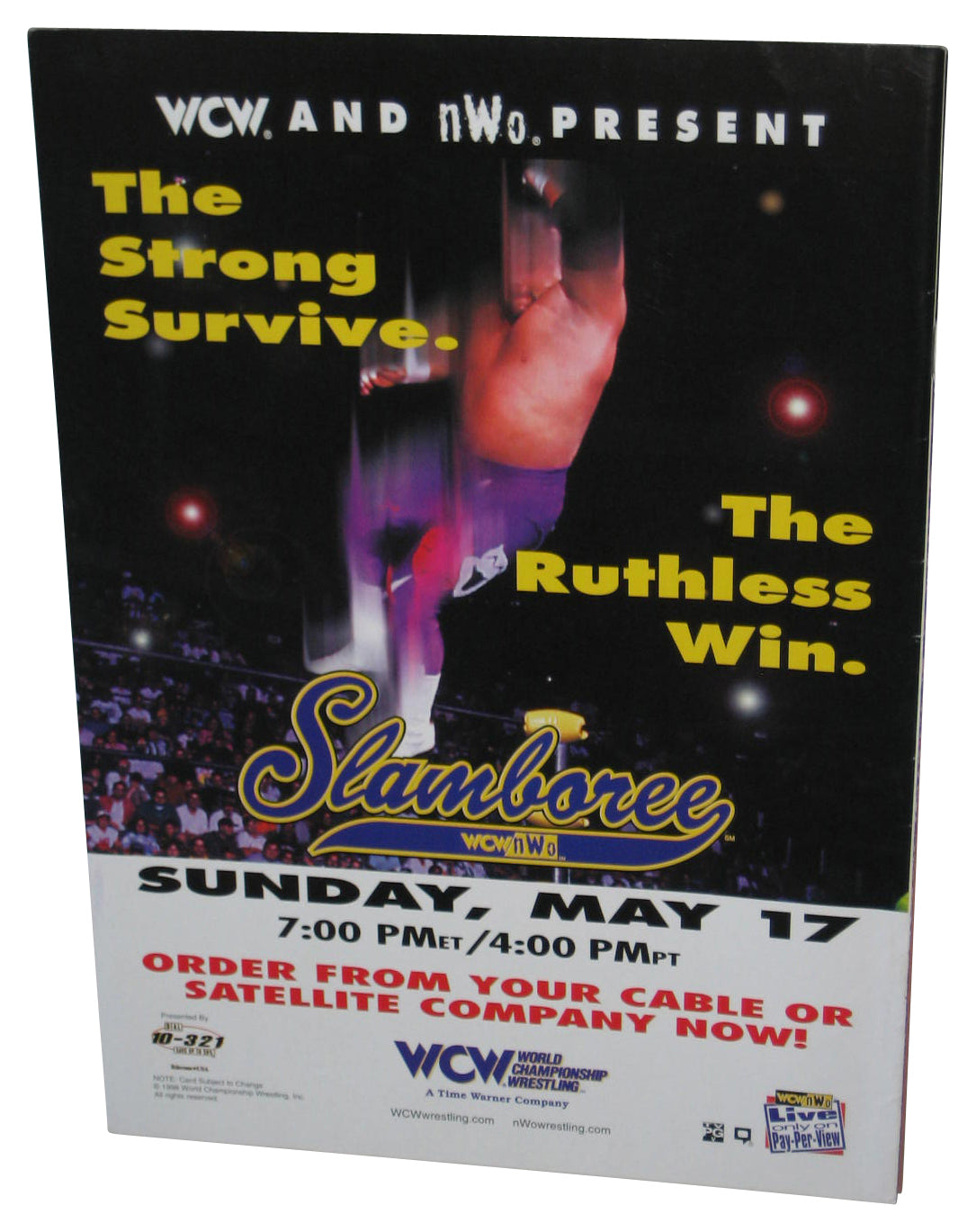 WCW NWO Wrestling Goldberg Cover (1998) Official Magazine Book Issue #38