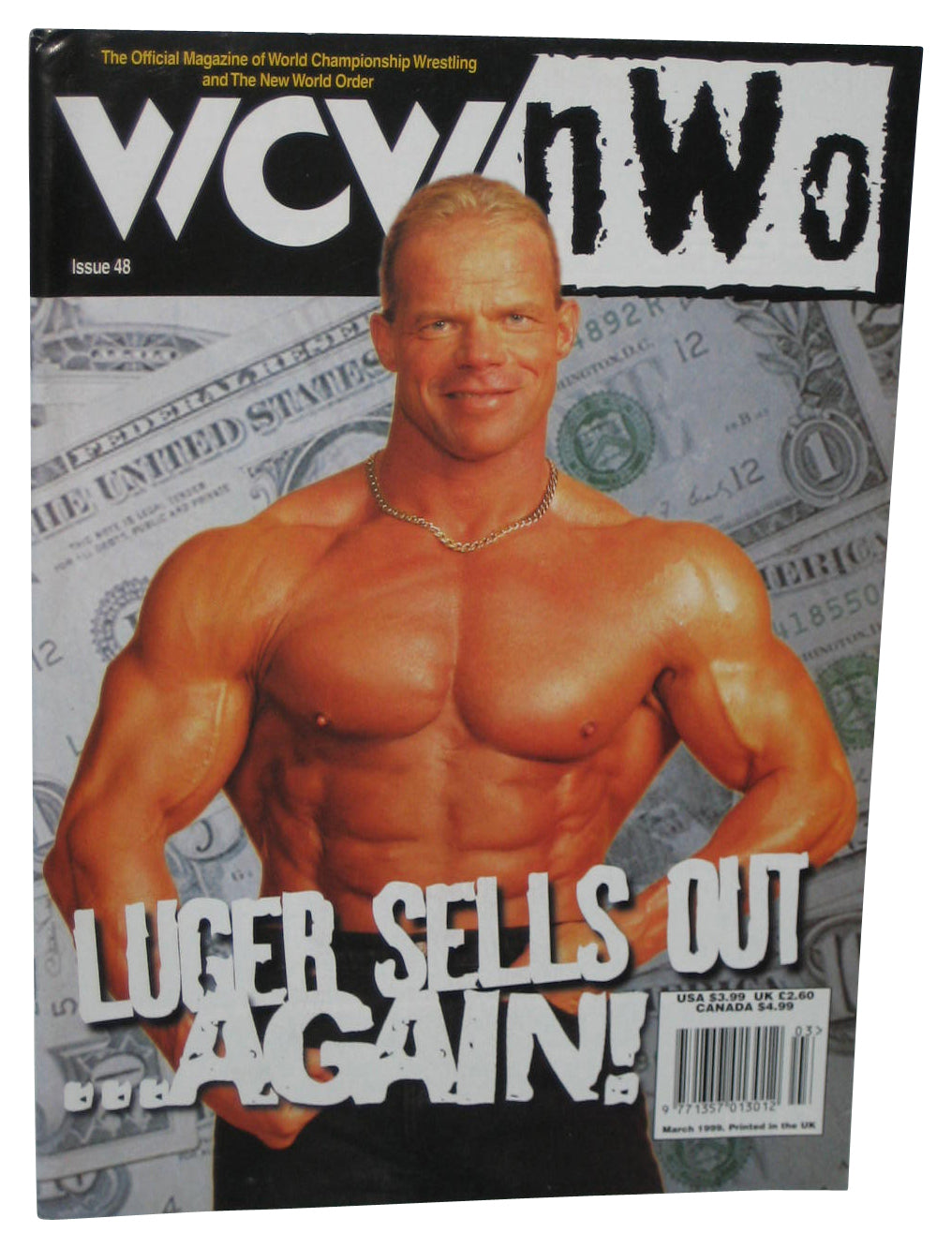 WCW NWO Wrestling Lex Luger Sells Out Again (1999) Official Magazine Book #48