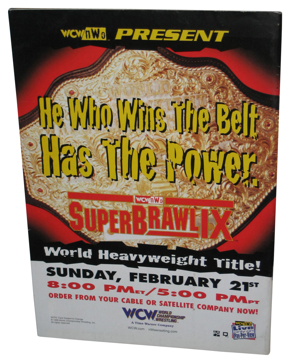 WCW NWO Wrestling Hulk Hogan Retires (1999) Official Magazine Book #47