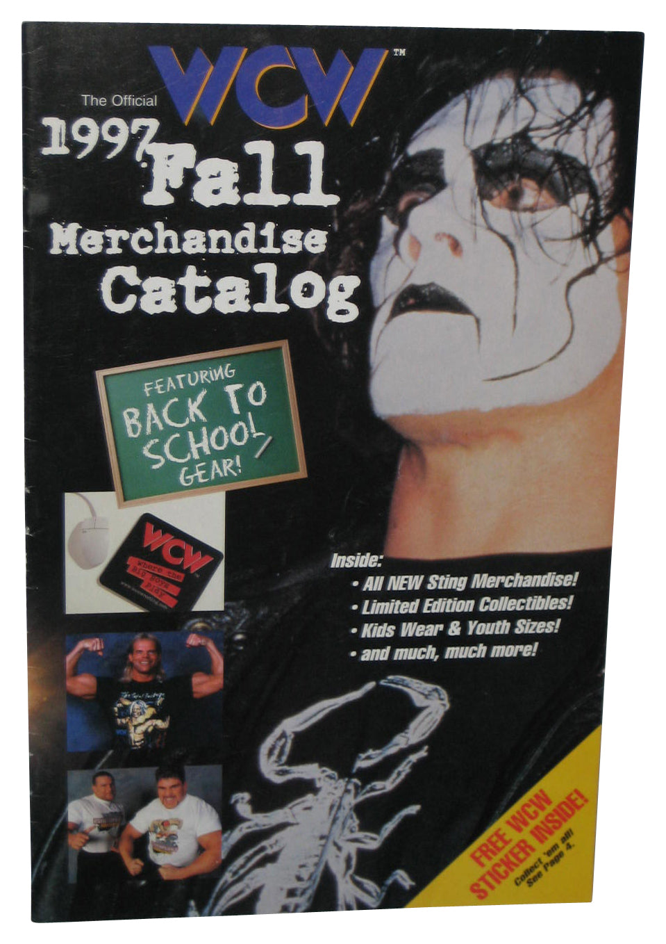 Official WCW 1997 Fall Merchandise Fall Catalog Magazine Book 