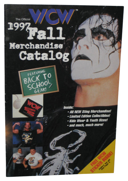 Official WCW 1997 Fall Merchandise Fall Catalog Magazine Book 