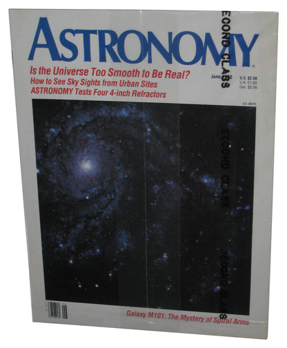 Astronomy Galaxy M101 Mystery of Spiral Arms June 1990 Magazine Book