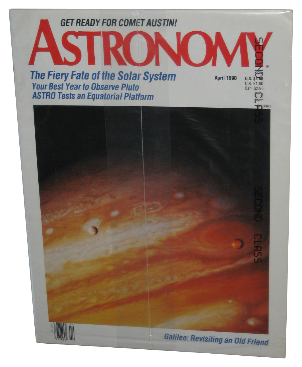 Astronomy Galileo Revisiting An Old Friend April 1990 Magazine Book
