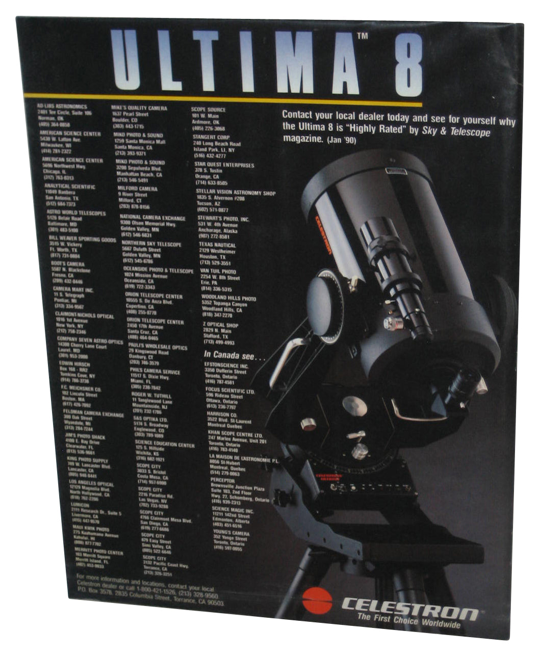 Astronomy Galileo Revisiting An Old Friend April 1990 Magazine Book