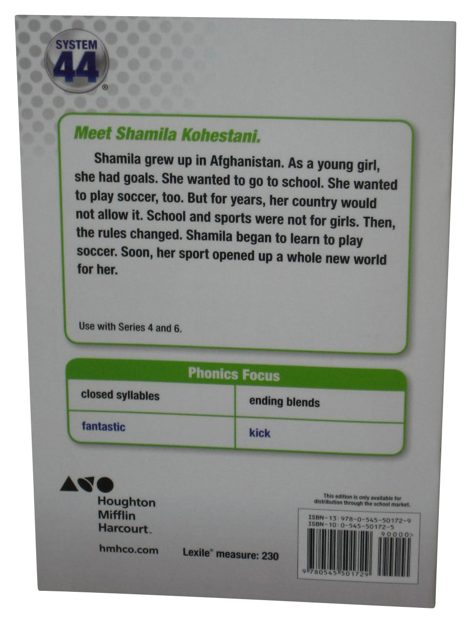 Shamila's Goal (2014) Houghton Mifflin Paperback Book - (Jaleesa Miles)