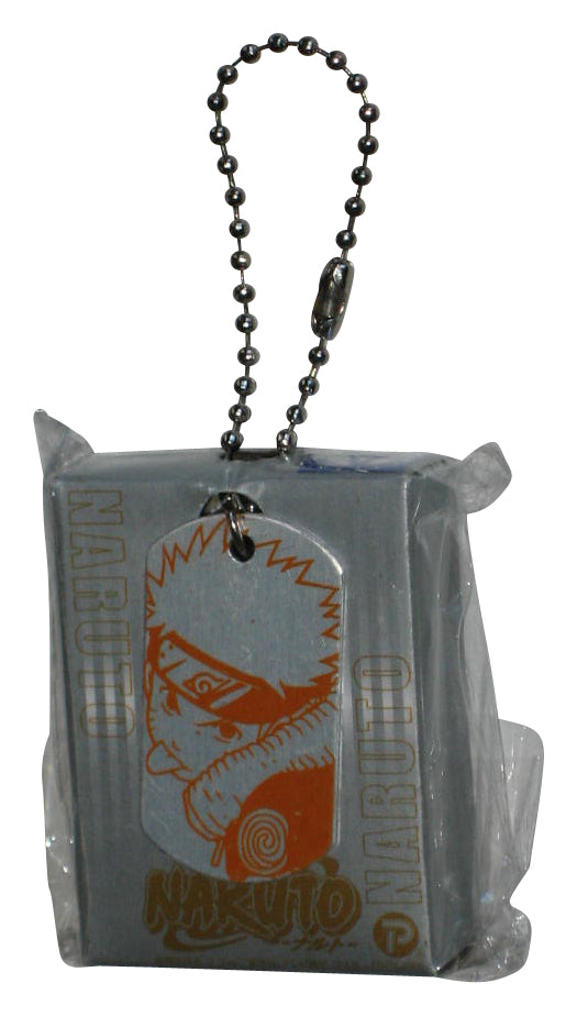 Naruto Metal Plate with Tongue Out Dog Tag Popy Japan Keychain