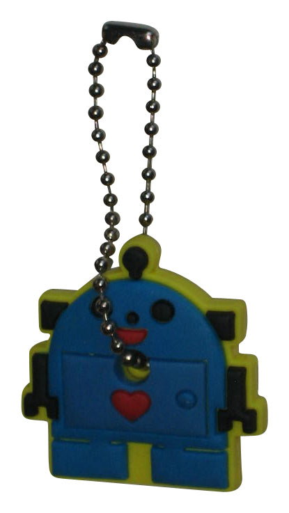 Loungefly Vintage Blue Robot w/ Red Heart Rubber Keychain Key Cap