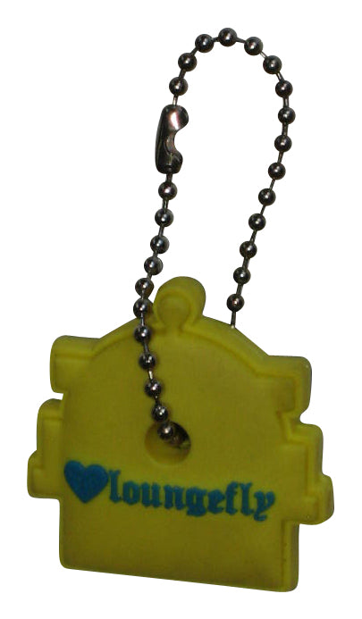 Loungefly Vintage Blue Robot w/ Red Heart Rubber Keychain Key Cap