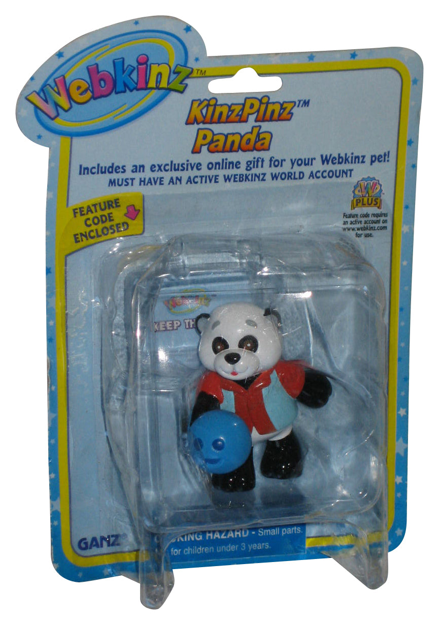 Webkinz KinzPinz Panda Ganz 2-Inch Mini Figure - (Dented Plastic)