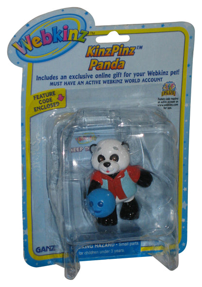 Webkinz KinzPinz Panda Ganz 2-Inch Mini Figure - (Dented Plastic)