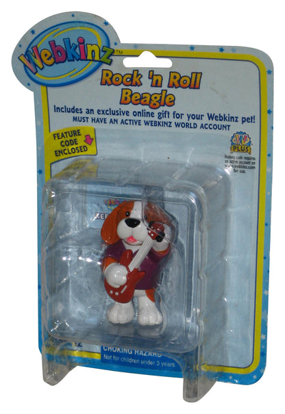 Webkinz Rock 'N Roll Beagle Dog Ganz 2-Inch Mini Figure - (Cracked Plastic)