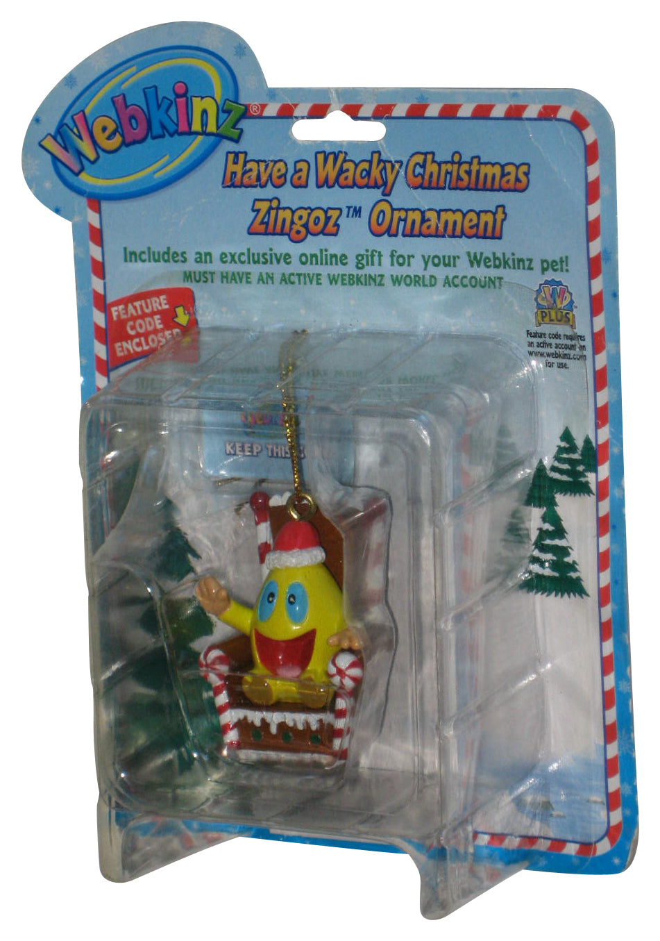 Webkinz Wacky Christmas Zingoz Ornament Ganz 2-Inch Mini Figure