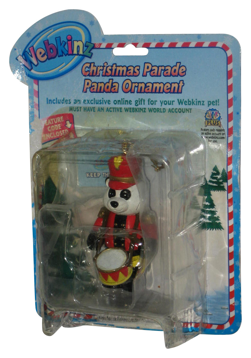 Webkinz Christmas Parade Panda Drummer Ornament Ganz Mini Figure