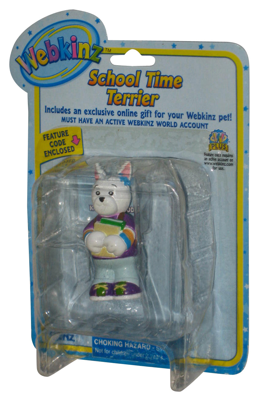 Webkinz School Time Terrier Dog 2-Inch Mini Figure - (Dented Plastic)