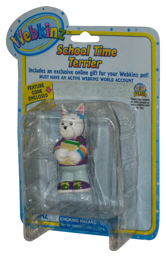 Webkinz School Time Terrier Dog 2-Inch Mini Figure - (Dented Plastic)