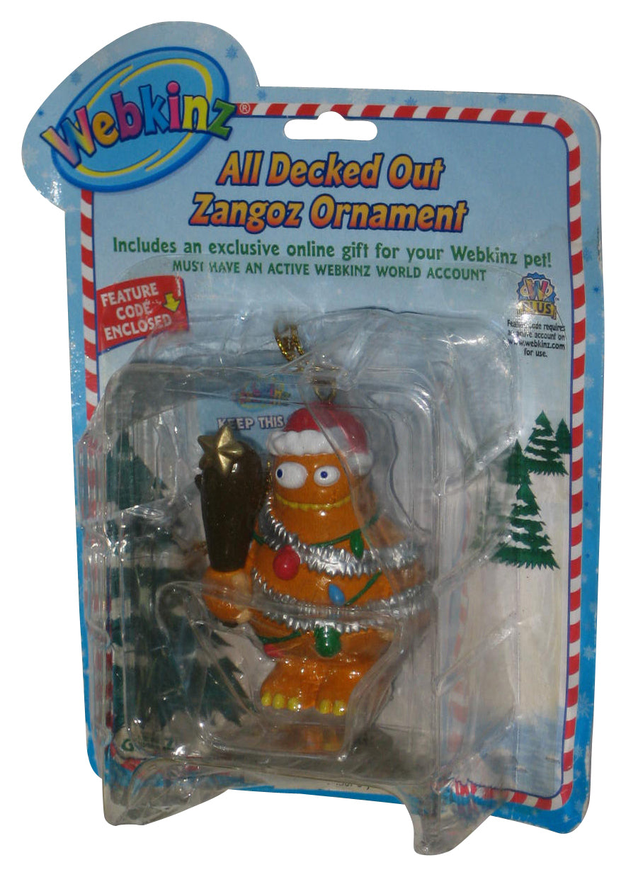 Webkinz All Decked Out Zangoz Ornament 2.25-Inch Mini Figure - (Dented Plastic)