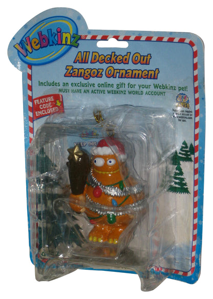 Webkinz All Decked Out Zangoz Ornament 2.25-Inch Mini Figure - (Dented Plastic)