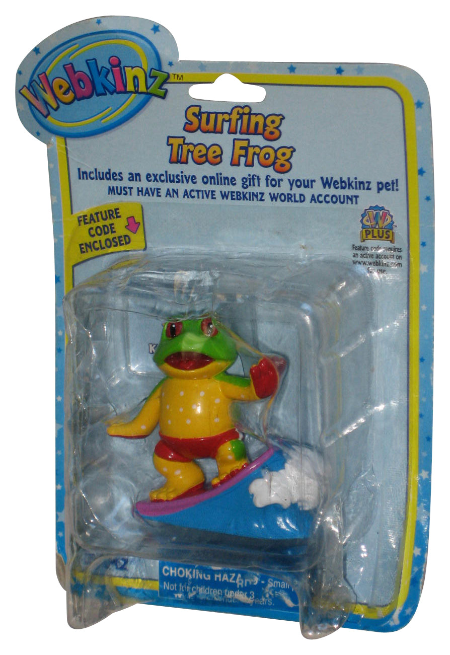 Webkinz Surfing Tree Frog 2-Inch Mini Figure - (Dented Plastic)