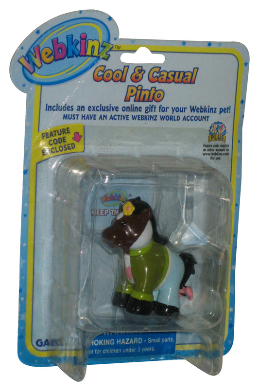 Webkinz Cool & Casual Pinto Horse Ganz 2-Inch Mini Figure - (Damaged Packaging)