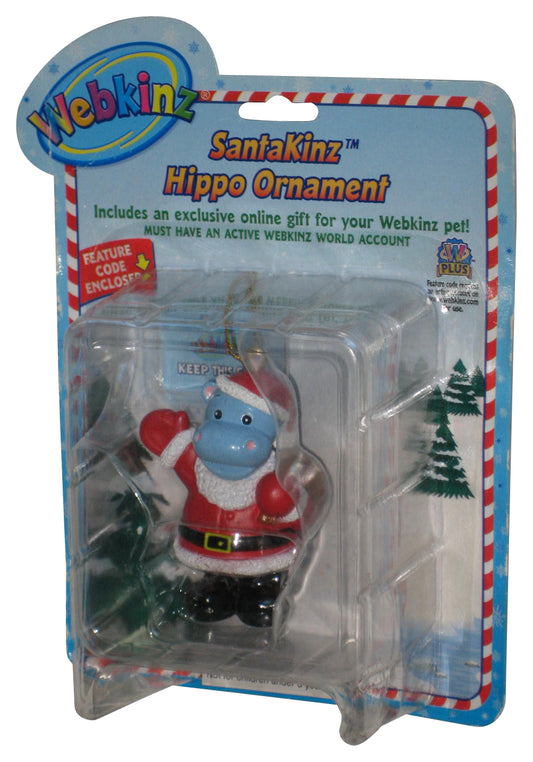 Webkinz Santakinz Hippo Ornament Ganz 2.5-Inch Christmas Mini Figure