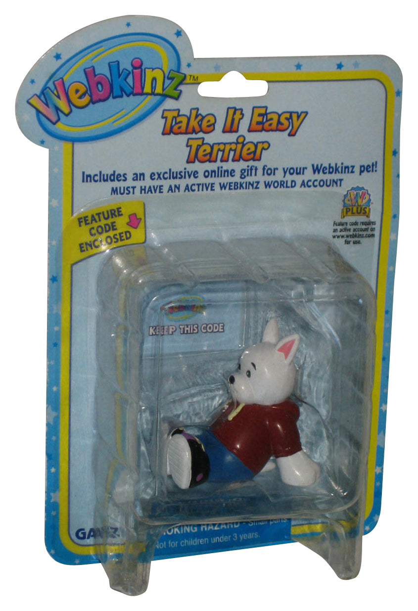 Webkinz Take It easy Terrir Dog Ganz 2-Inch Christmas Mini Figure