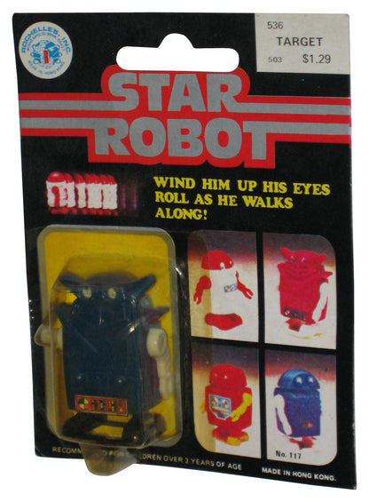 Star Robot Wind-Up Rochelle's Inc Hong Kong Blue Mini Figure