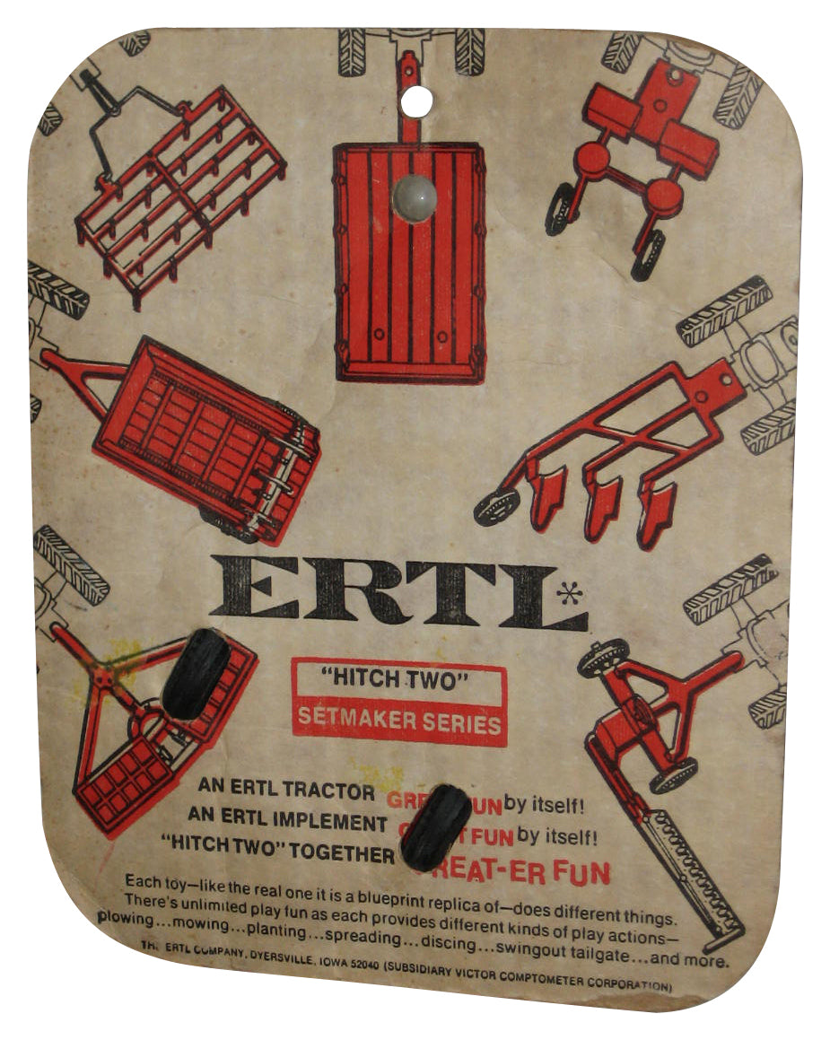 Ertl Spreader Blueprint Replica Die-Cast Hitch Two Setmaker Red Toy #44