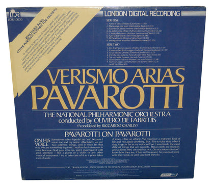 Verismo Arias Pavarotti London Digital (1980) Music Vinyl Record