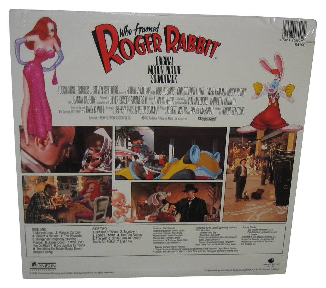 Who Framed Roger Rabbit Original Motion Picture Soundtrack Vinyl Record