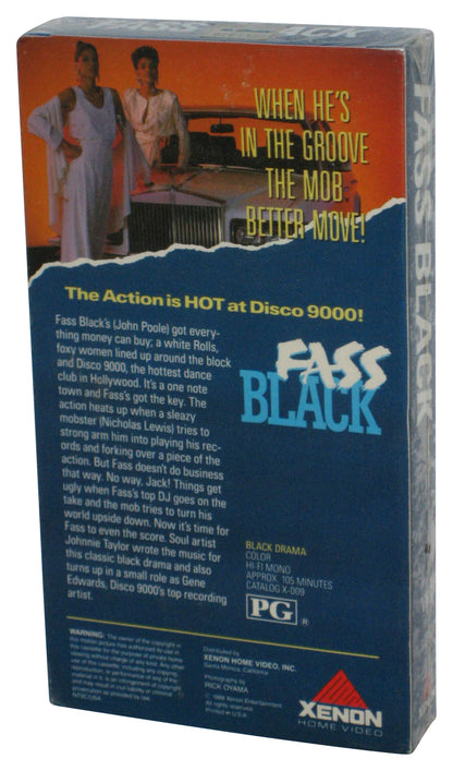 Fass Black Xenon (1988) Home Video VHS Tape