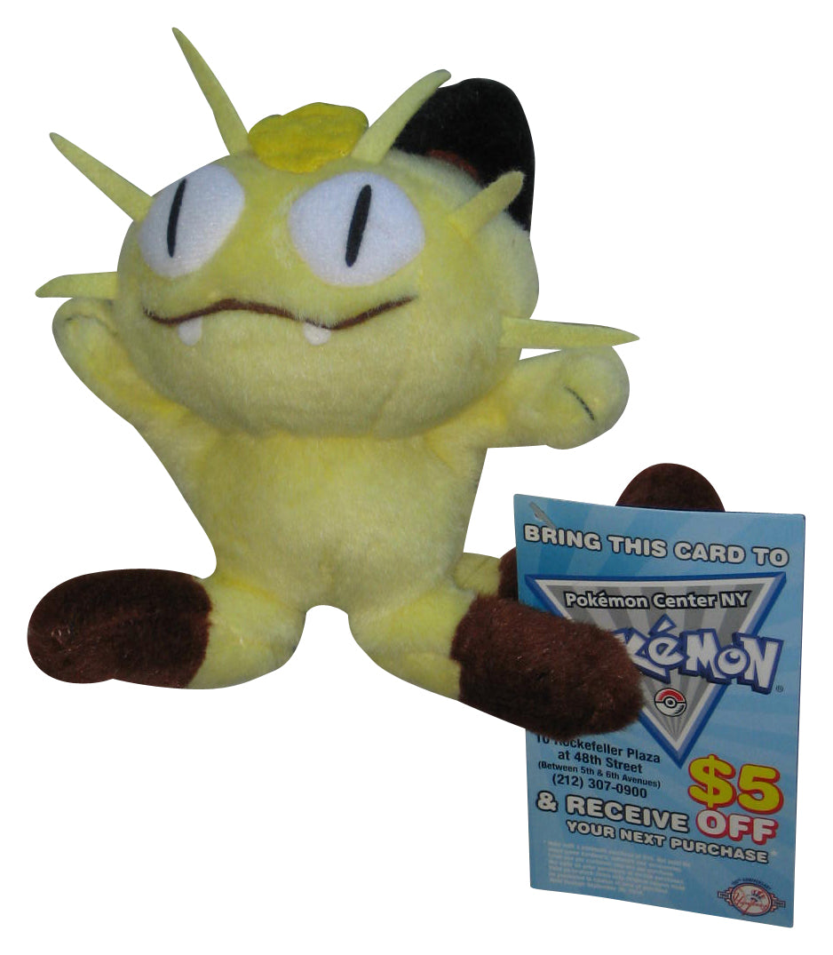 Pokemon Center NY (2003) Tomy Advanced Promo Meowth Toy Plush