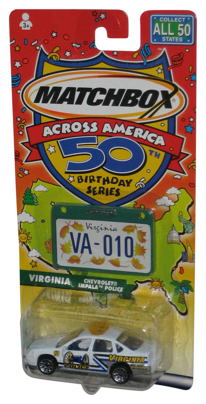Matchbox Across America 50th Birthday (2001) Virginia Chevrolet Impala Police Toy Car