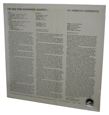 The New York Saxophone Quartet (1982) Music LP Vinyl Record ST-220