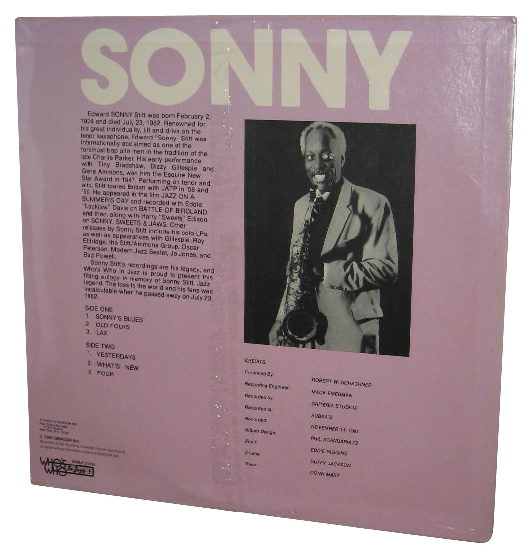 Sonny Stitt Bubba Sessions Eddie Lockjaw (1983) Music LP Vinyl Record