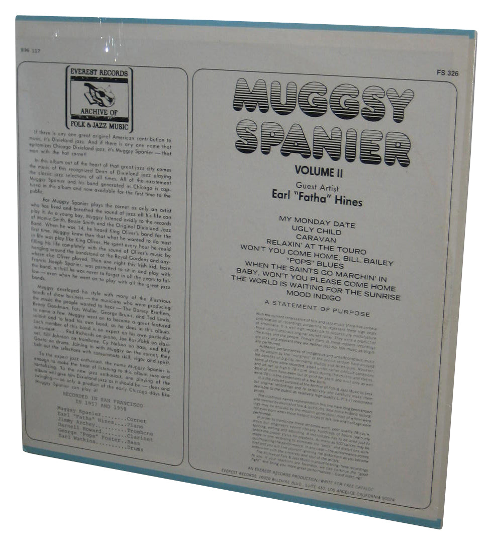 Muggsy Spanier Vol. II Earl Fatha Hines Music LP Vinyl Record FS 326
