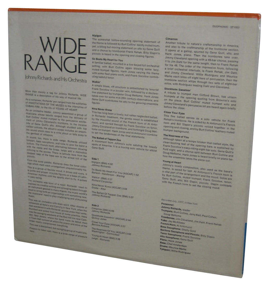 Johnny Richards And His Orchestra Wide Range Music LP Vinyl Record