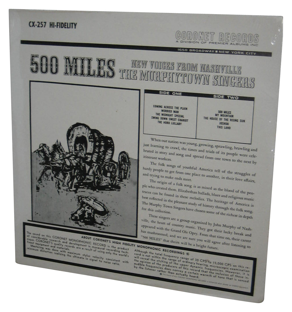 500 Miles The Murphy Town Singers Coronet LP Vinyl Record