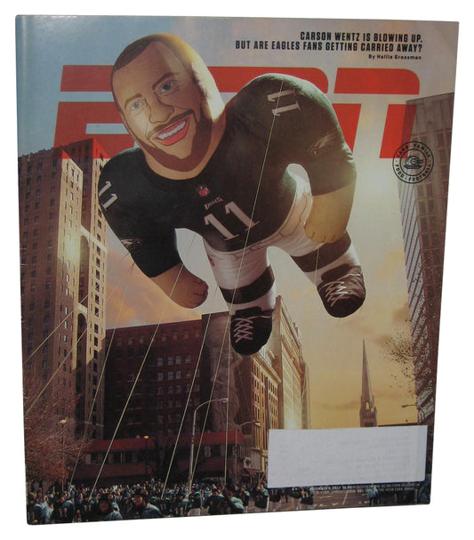 ESPN December 4 2017 Magazine Book - (Carson Wentz Cover)