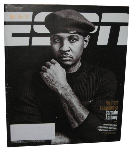 ESPN NBA Preview October 31 2016 Magazine Book - (Carmelo Anthony Cover)
