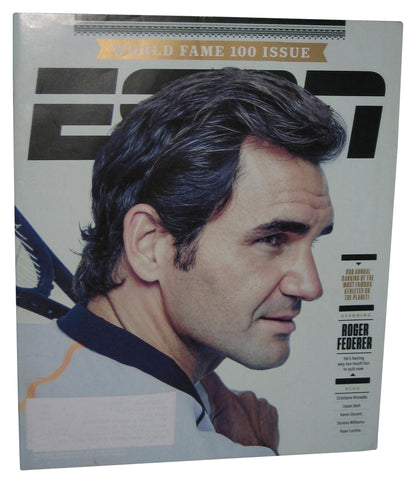 ESPN June 12 2017 World Fame 100 Issue Magazine Book - (Roger Federer Cover)