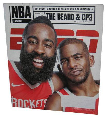 ESPN October 30 2017 NBA Preview Magazine Book - (The Bear & CP3 Cover)
